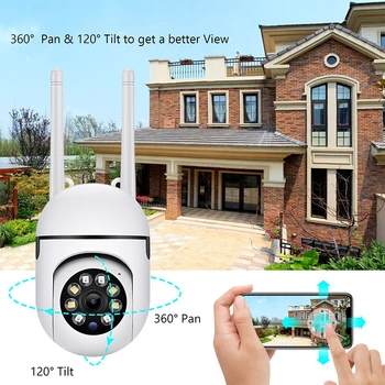 V380APP Камера безопасности 1080P WIFI Наружная PTZ высокоскоростная беспроводная IP-камера CCTV Цифровое аудио Сетевое наблюдение