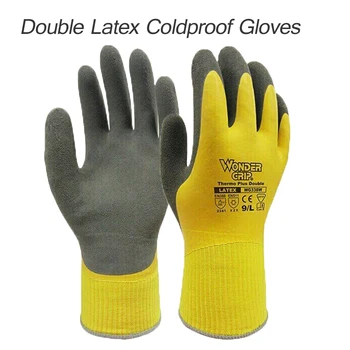 Wonder Grip 10 пар утолщенных садовых рабочих перчаток, холодостойких перчаток, двухслойных защитных перчаток с латексным покрытием
