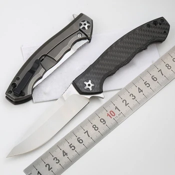 ZT Knife 0452 ZT0452 Карманный Складной Нож Керамическая Подшипниковая Система Углеродное Волокно + Титановая Ручка Охотничий EDC Инструмент Выживания Ножи