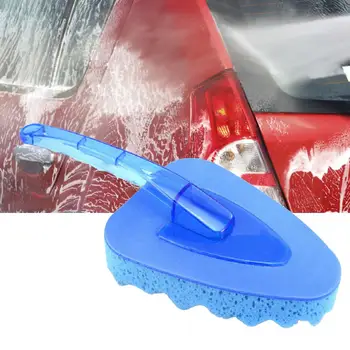 Автомобильная губчатая щетка, высокоэффективный Многоцелевой Портативный, с сильным водопоглощением, Синий инструмент для чистки окон и дверей для автомобиля