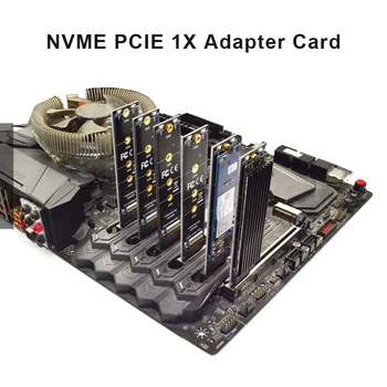 Адаптер PCIE к M2 NVMe SSD M2 PCIE X1 Raiser PCI-E Разъем PCI Express M Key Поддерживает 2230 2242 2260 2280 M.2 SSD на полной скорости