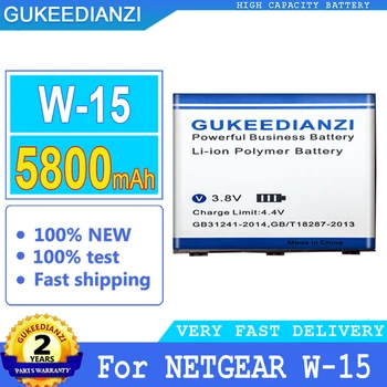 Аккумулятор GUKEEDIANZI W15 емкостью 5800 мАч для мобильного телефона NETGEAR W-15 большой мощности Bateria