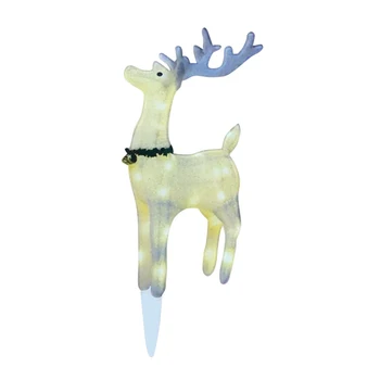 Акриловое световое украшение в виде Рождественского оленя Милые рождественские украшения для друзей семьи соседей подарок