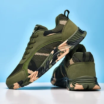 Армейские зеленые кроссовки для бега, мужская женская уличная спортивная обувь унисекс, кроссовки, Мужские противоскользящие уличные кроссовки для фитнеса