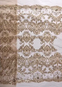 Африканская кружевная ткань высокого качества, женское платье для свадебной вечеринки 2023, Нигерийская вышитая сетка из тюля, Белая французская сетка с блестками