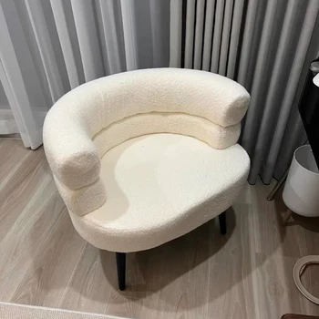 Бархат Ягненка, диван-кресло для гостиной, Спальня, стул для макияжа, спинка, стул для маникюра, Кресло для отдыха, стул, кресло Nordic Furniture