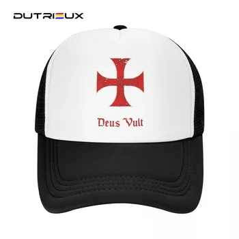 Бейсболки Deus Vult, Мужские бейсболки Snapback, кепки для дальнобойщиков, женские кепки с дышащей сеткой, козырек с косточками