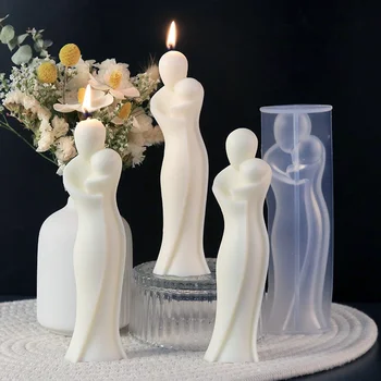Большая 3D силиконовая форма для свечей для матери и ребенка, Художественная резьба, Гипсовая форма для ароматерапии, форма для украшения дома, подарок на День матери