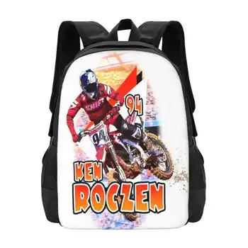 Быстрый рюкзак Ken Roczen 94, лидер продаж, Модные сумки, мотоцикл Ken Roczen Dirtbike, Мотокросс, Суперкросс, Винтажные гонки на мотоциклах