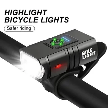 Велосипедный фонарь USB-зарядка Наружный водонепроницаемый велосипедный фонарь Фонарь для горного велосипеда Наружное освещение