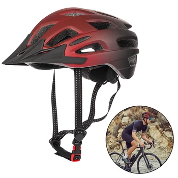 Велосипедный Шлем С Большими Полями Велосипедный MTB Шлем Высокой плотности С Полноразмерными Полями Для Езды На Велосипеде Ударопрочная Защитная Шляпа