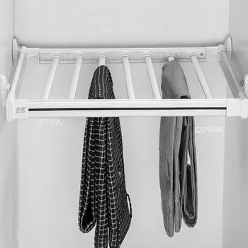 Вешалка для брюк Многофункциональная Амортизирующая Вешалка для брюк Аксессуары для хранения в шкафу Внутри шкафа Выдвижной Подвесной шкаф