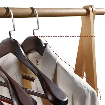 Вешалка для пальто Прочные нескользящие вешалки с широкими плечиками для легкой организации одежды Вешалка для пальто с гладкой отделкой