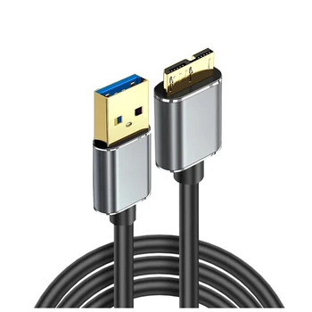 Внешний кабель для жесткого диска USB Micro-B Кабель для жесткого диска Micro-B Кабель для передачи данных SSD Sata Кабель для Жесткого диска Micro-B USB3.0, 1 М