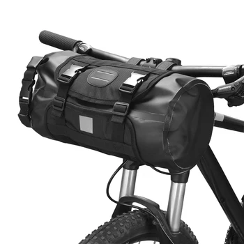 Водонепроницаемая сумка для велосипедного руля, передняя велосипедная сухая упаковка, большая вместительная велосипедная передняя сумка для хранения шоссейного велосипеда MTB Mountain Bike