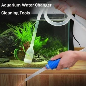 Водяной насос для аквариумных рыб, вакуумный сифон, инструмент для очистки гравия.