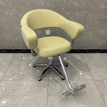 Вращающиеся парикмахерские кресла для маникюра, Вращающаяся парикмахерская, Профессиональные Парикмахерские кресла для ухода за лицом, спа-салон Kapperstoel, Коммерческая мебель YQ50BC