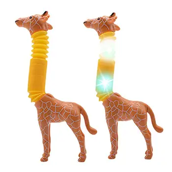 Всплывающие Трубки Сенсорные Игрушки для снятия стресса Телескопический Жираф Непоседа Антистресс Сжимающая Игрушка Для детей Подарок взрослым на День Рождения Развивающие Игрушки