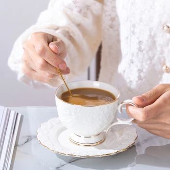 Высококачественная изысканная кофейная чашка, послеобеденный чайный сервиз, комбинация чашек для ароматизированного чая в европейском стиле