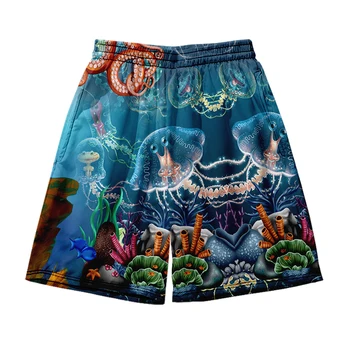 Гавайские пляжные шорты Мужская и женская одежда с 3D цифровой печатью повседневные шорты Модные брюки для пары