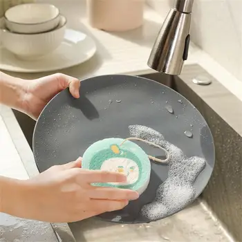 Губкой Протирайте Сжимаемое весло из натурального дерева Губка-ластик Губка для мытья посуды Протрите Кухонное полотенце для посуды толщиной 2 мм
