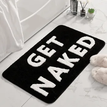 Декор Naked Fashion Купить ванную комнату и коврик для ванной, коврик для квартиры, белые коврики для ванны, милый коврик для душа, Черные коврики для ванны с ворсом