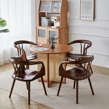 Деревянные обеденные стулья, экономящие пространство, Скандинавские современные минималистичные Дизайнерские обеденные стулья для гостиной, мебель для дома Sillas De Comedor