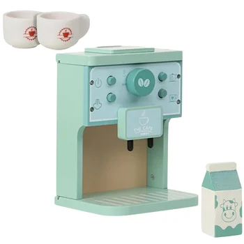 Детская кофеварка Набор игрушек Интересная Кухонная машина Для деревянного крошечного малыша
