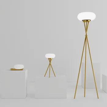 дизайн стоячих ламп винтажная лампа-тренога дизайн торшеров со стеклянным шаром современный деревянный торшер