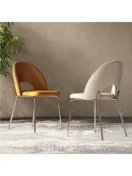Дизайнерский обеденный стул Легкий Роскошный Домашний Итальянский минималистичный стул со спинкой Кафе Удобное кресло Ресторан Отеля