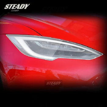 Для Tesla Model S 2020-2022 2023 Защита внешней фары автомобиля от царапин, защитная пленка из ТПУ, аксессуары для ремонта от царапин, замена