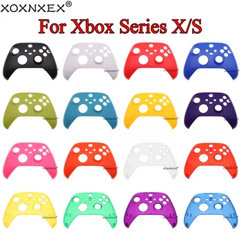 Для Xbox Series X S Верхний Регистр Верхняя Крышка контроллера Пластиковый Корпус Корпус Однотонная Прозрачная Передняя Панель Верхняя Крышка