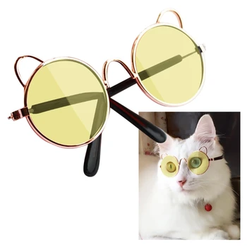 Домашняя кошка, очки для собак, защита от ультрафиолета для маленькой собачки, солнцезащитные очки с кошачьим глазом, отражение, легкий реквизит для фотографий, прямая поставка домашних животных