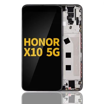 ЖК-экран с заменой рамки для Honor X10 5G (восстановленный) (черный)