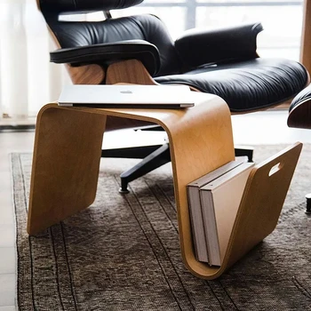 Журнальный столик в скандинавском стиле из дерева, Небольшой минималистичный столик, туалетный столик для прихожей, гостиной, чайный столик, мебель для столовой, комод
