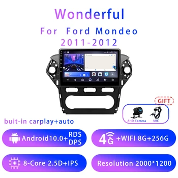 Замечательный для Ford Mondeo 10,2-дюймовый Android10 5G wifi DSP автомобильный стерео радио Мультимедийный видеоплеер GPS Навигация