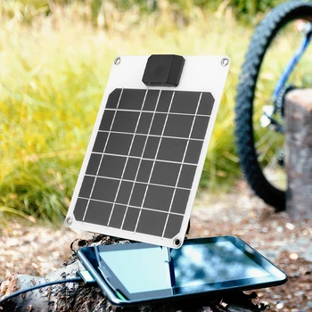 Зарядное устройство для солнечной панели мощностью 20 Вт/ 25 Вт, Водонепроницаемое зарядное устройство для 5 В USB, Солнечная панель, Открытый поход, кемпинг для мобильного источника питания, камера