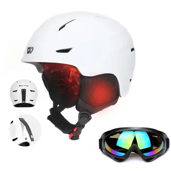Зимний теплый велосипедный шлем, Регулируемая мотоциклетная защитная кепка для электровелосипеда, защита от столкновений, Лыжный сноуборд, велосипедный шлем