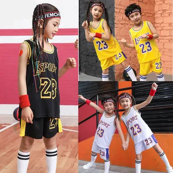 Изготовленный на заказ детский баскетбольный костюм в форме профессиональной команды, комплект детской баскетбольной майки, высококачественная быстросохнущая спортивная одежда