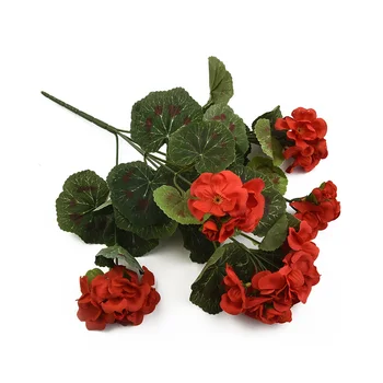 искусственные цветы герани 36 см, шелковые цветочные растения для свадебного домашнего рождественского декора, поддельный цветок Malus Spectabilis