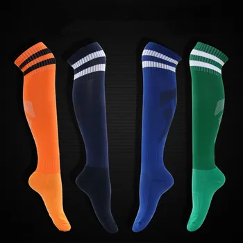 качественные футбольные носки для футбола, высокие мужские, детские, для мальчиков, спортивные носки с длинным полотенцем, баскетбольные, футбольные, велосипедные, утолщенные, нескользящие