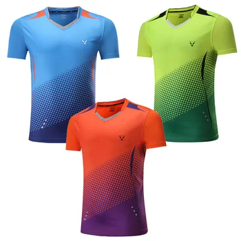 КИТАЙСКАЯ футболка для бадминтона Для мужчин / Женщин / Детей, спортивная футболка для настольного тенниса, Теннисные рубашки, Майки для настольного тенниса, Masculino Mujer XS-4XL
