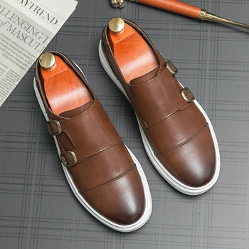 Классическая мужская обувь из натуральной кожи, мужская профессиональная деловая обувь, Универсальная мужская повседневная обувь, модные мужские лоферы