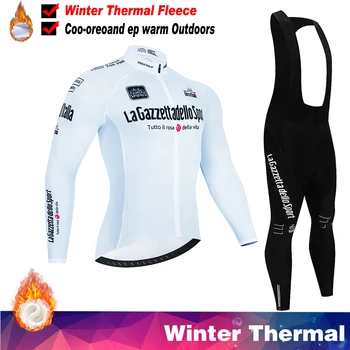 Комплекты мужской велосипедной майки Team Winter из теплого флиса, одежда для горных велосипедов, одежда для гоночных велосипедов Ropa Ciclismo.