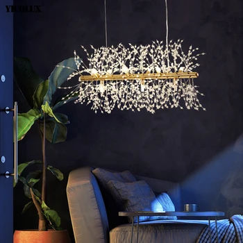 Креативные новые современные светодиодные подвесные светильники Лампа G9 для столовой, гостиной, спальни, холла, бара, кухни, виллы в отеле, ламп для внутреннего освещения