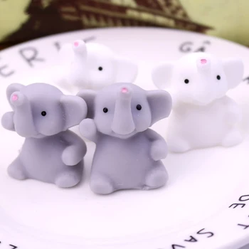 Креативный мультяшный милый слон, суп, клецки, Свинья, музыкальная игрушка-непоседа, Мягкое и упругое маленькое животное, сжимающая декомпрессионная игрушка