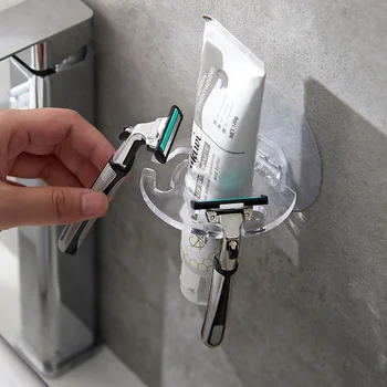 Креативный перфорированный держатель для зубных щеток без перфорации для ванной комнаты, набор для хранения зубных щеток для ванной комнаты