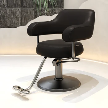 Кресло Винтажные парикмахерские кресла для макияжа Парикмахерские Гидравлические Парикмахерские кресла Эргономичная Мебель для салона Cadeira Barbeiro YQ50BC
