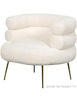Кресло для отдыха на балконе в скандинавском стиле, кресло-диван, легкое роскошное дизайнерское кресло из сетчатого красного материала, одноместное кресло tiger, кресло для макияжа в спальне