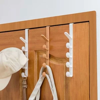 Крючки для дверей шкафов и гардеробных Дверной крючок без перфорации Вешалка для хранения шкафа Крючок для одежды